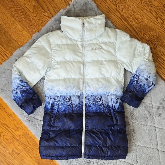 Columbia Disney Frozen 2 Puffer Winter Coat Girls Large Great Condition